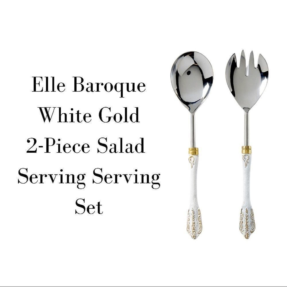Elle Baroque 2-Piece Salad Serving Set